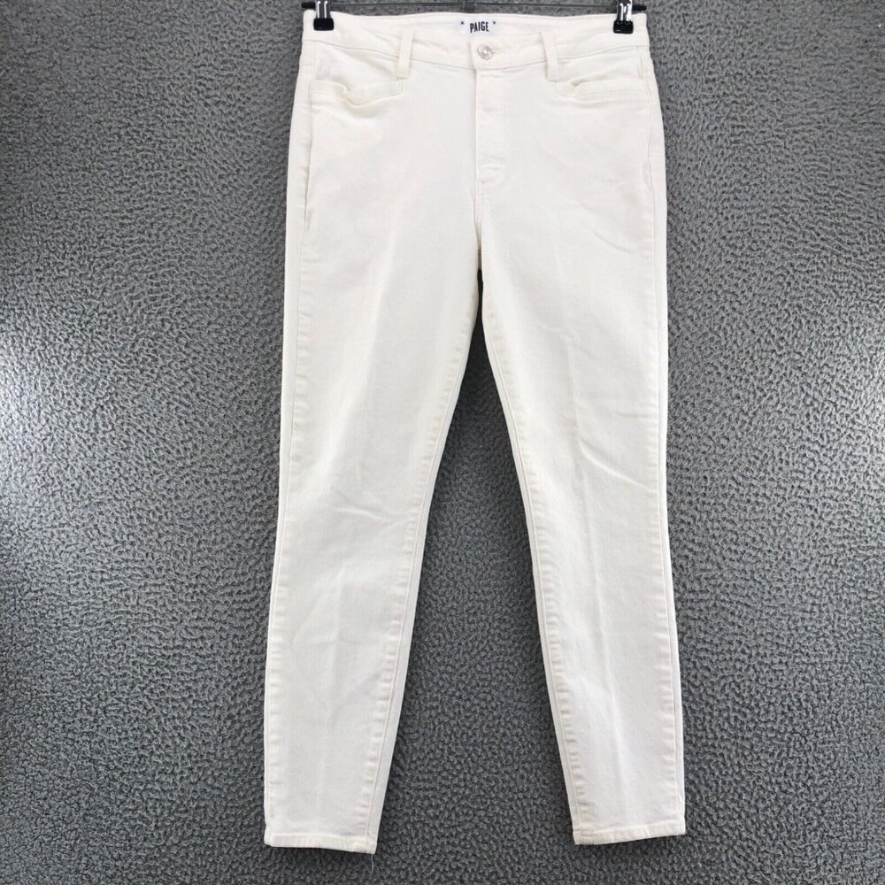 PAIGE Off-White Skinny Jeans
